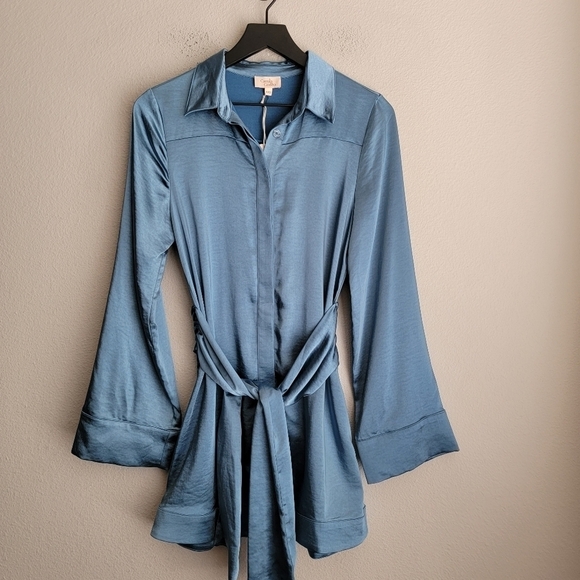 Camila Coelho Priscilla Mini Dress in Blue size XXS NWT - Picture 4 of 9